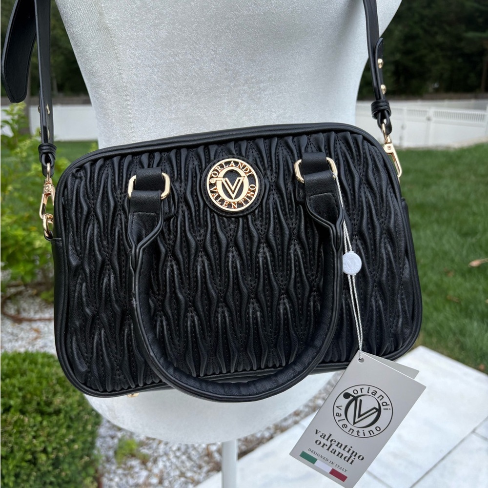 Valentino Orlandi Black Satchel New